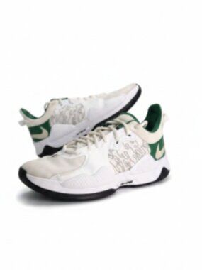 Nike PG 5 Live Life Basketball Shoes Men's Size 8.5 White Green DC6768-991